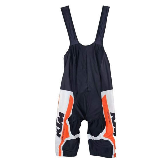 KTM Factory Line FL Gear Cycling Bib Shorts XL Black/Orange/White Mens - Picture 2 of 8